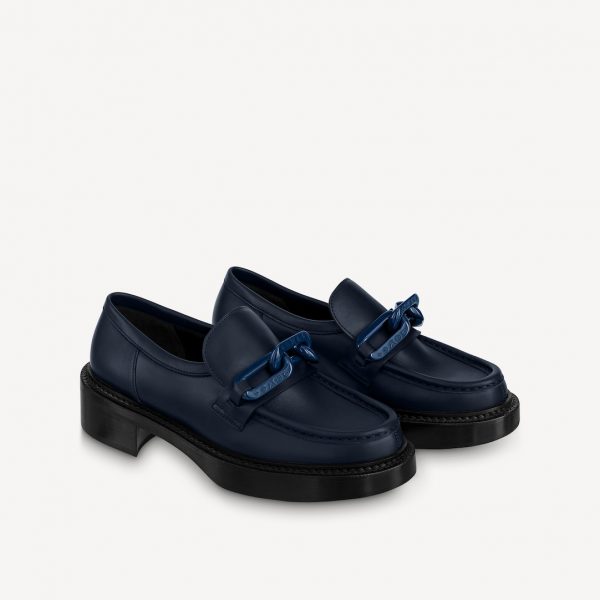 Лоферы Louis Vuitton Academy Темно синие F