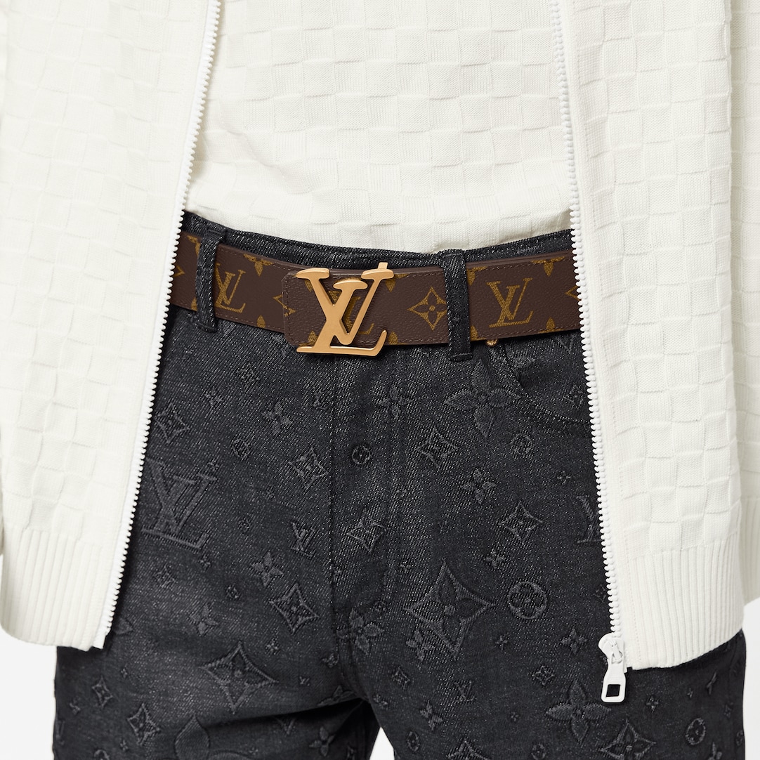 Ремень Louis Vuitton Lv Tag Темно коричневый N