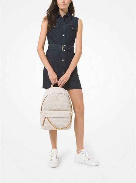 Рюкзак Michael Kors Slater Large Logo Белый N