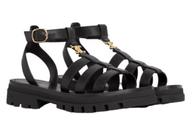 Сандали Celine Clea Triomphe Gladiator Черные F