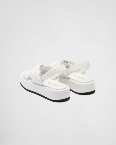 Сандали Prada Fussbett Белые F