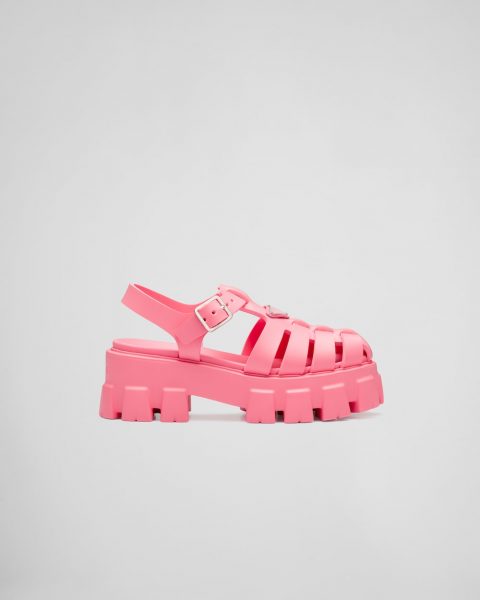 Сандали Prada Monolith Розовые F