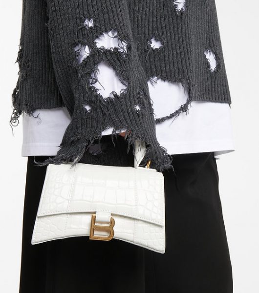 Сумка Balenciaga Hourglass Xs Белая N
