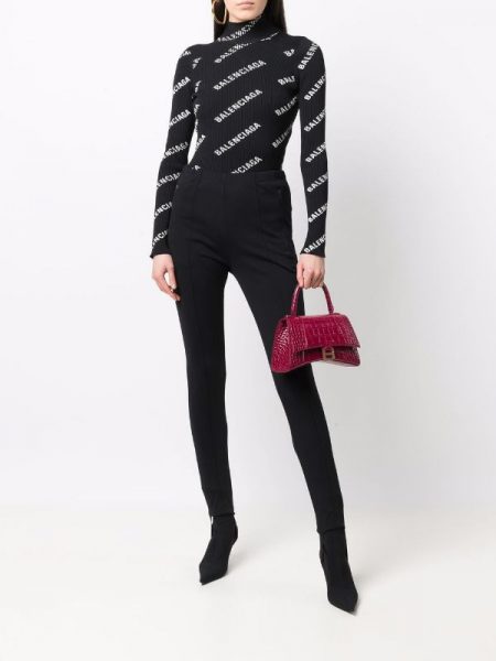 Сумка Balenciaga Hourglass Xs Бордовая N