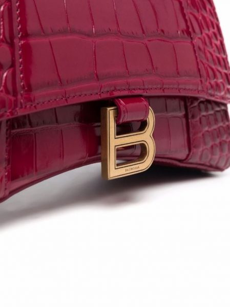 Сумка Balenciaga Hourglass Xs Бордовая N