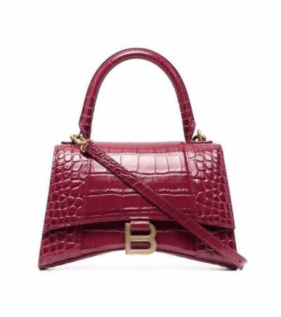 Сумка Balenciaga Hourglass Xs Бордовая N