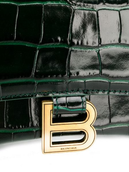 Сумка Balenciaga Hourglass Xs Темно зеленая N