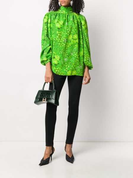 Сумка Balenciaga Hourglass Xs Темно зеленая N