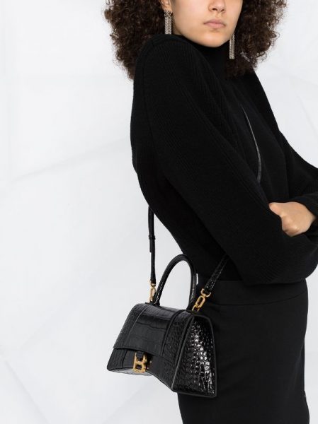 Сумка Balenciaga Hourglass Xs Черная N
