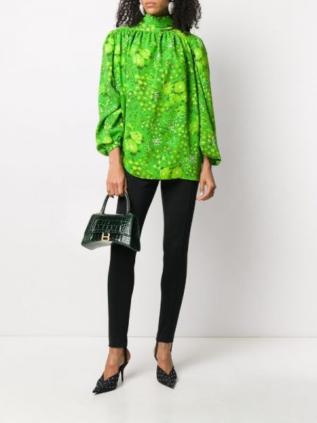 Сумка Balenciaga Hourglass Темно зеленая N