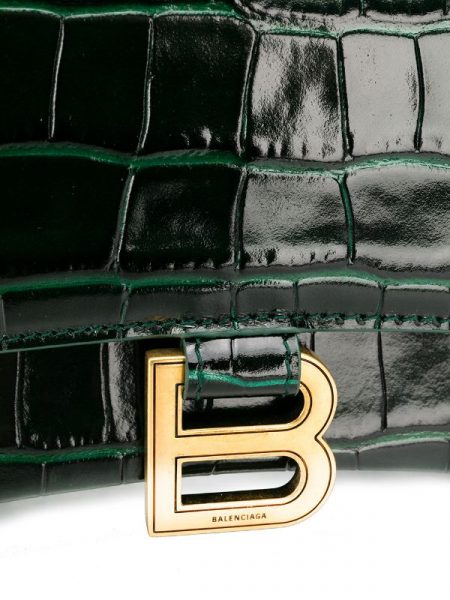 Сумка Balenciaga Hourglass Темно зеленая N