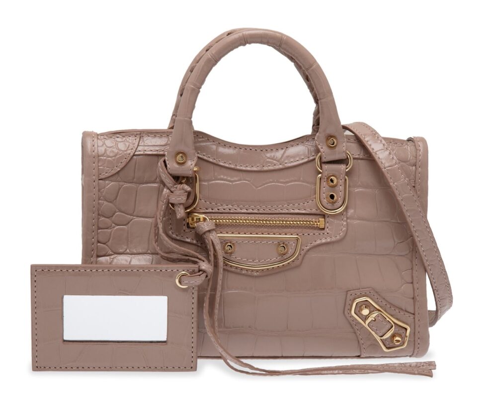 Сумка Balenciaga Metallic Edge Розовая N