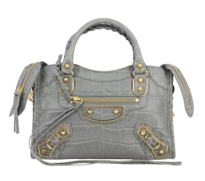 Сумка Balenciaga Metallic Edge Серая N
