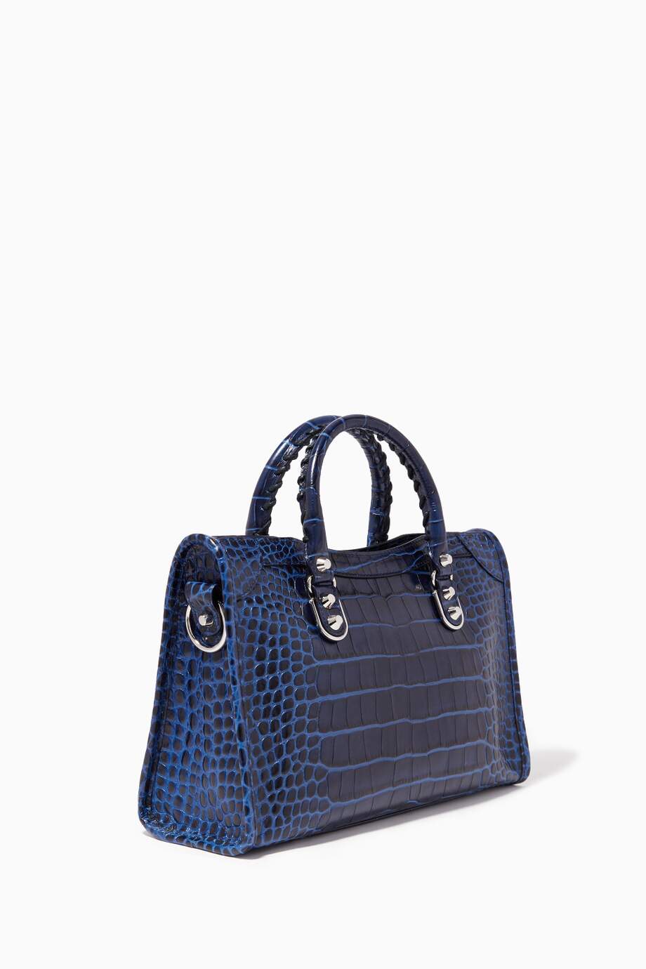 Сумка Balenciaga Metallic Edge Синяя N