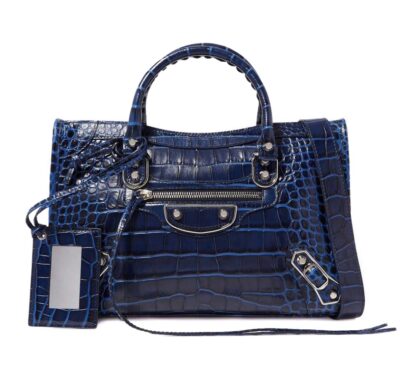 Сумка Balenciaga Metallic Edge Синяя N