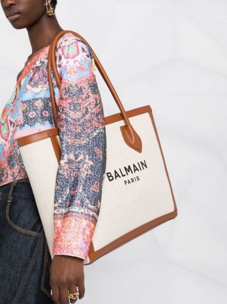 Сумка Balmain B army Коричневая N