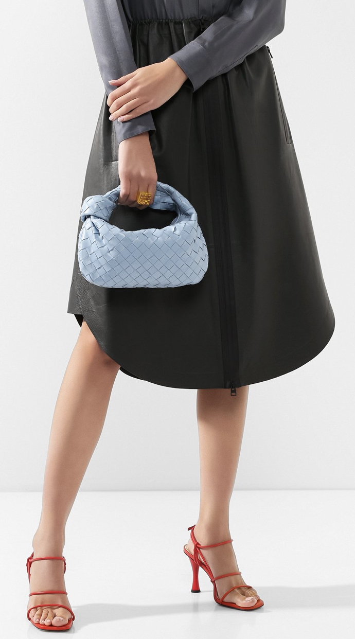 Сумка Bottega Veneta Bv Jodie Mini Голубая N