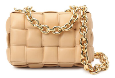 Сумка Bottega Veneta Chain Cassette Бежевая N