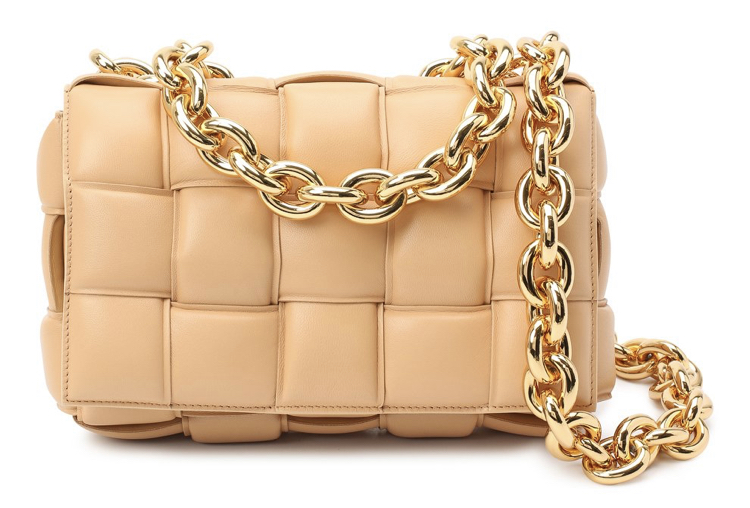 Сумка Bottega Veneta Chain Cassette Бежевая N