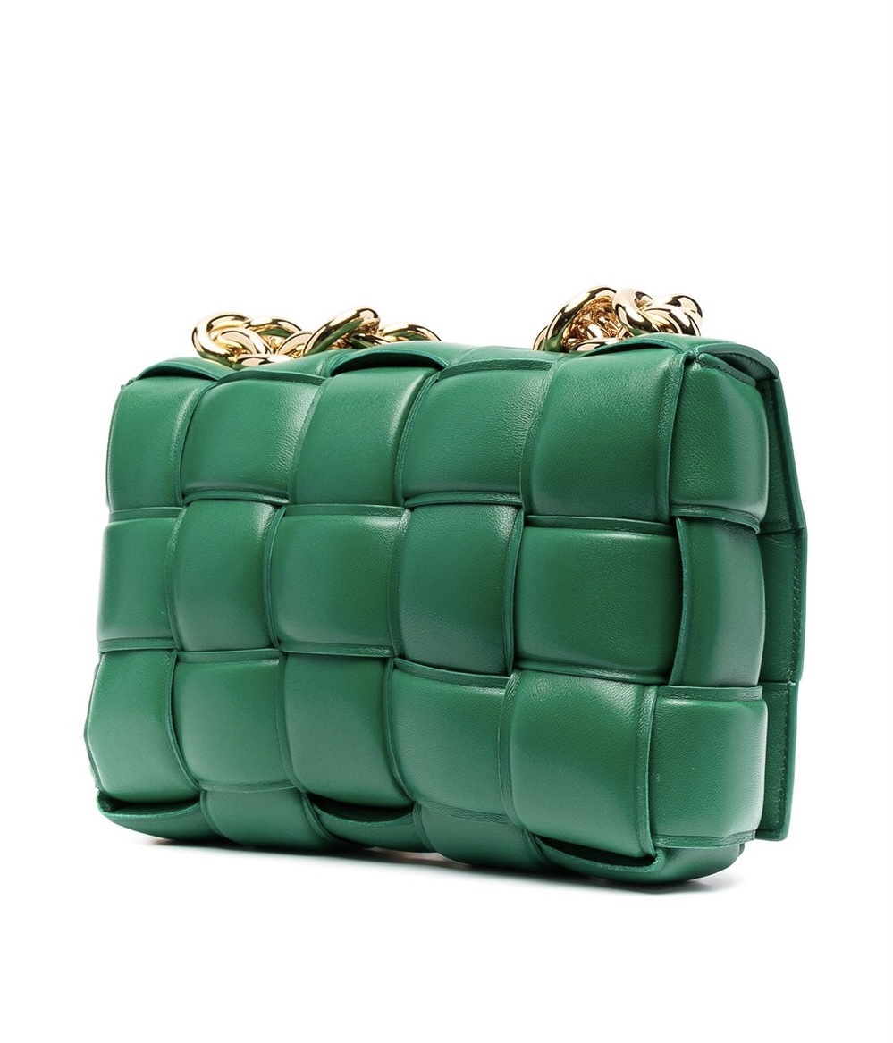 Сумка Bottega Veneta Chain Cassette Зеленая N