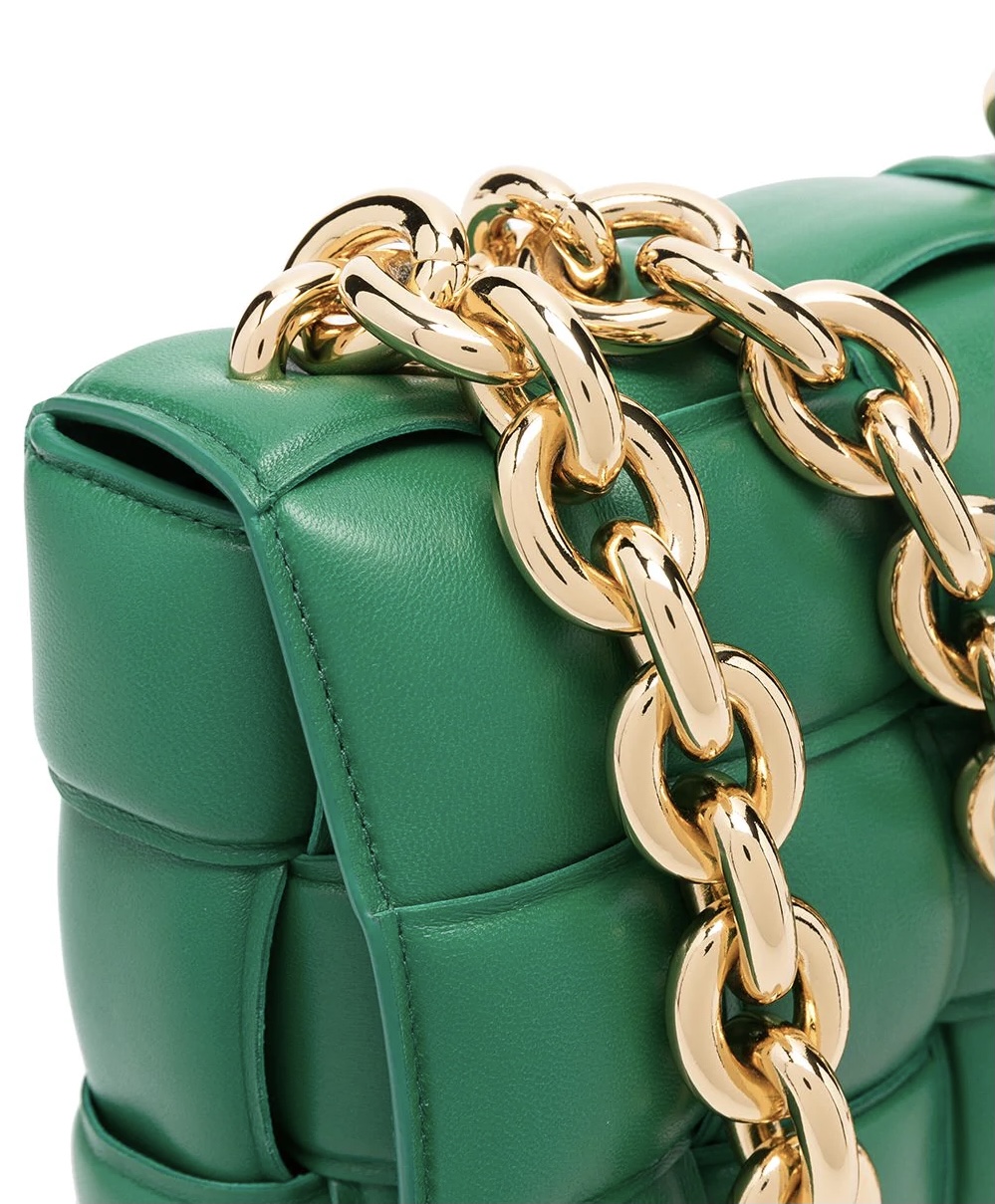 Сумка Bottega Veneta Chain Cassette Зеленая N