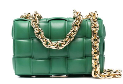 Сумка Bottega Veneta Chain Cassette Зеленая N