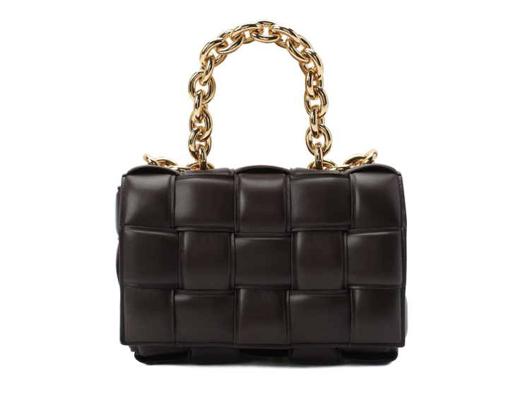 Сумка Bottega Veneta Chain Cassette Темно коричневая N