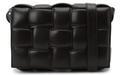Сумка Bottega Veneta Padded Cassette Темно коричневая N
