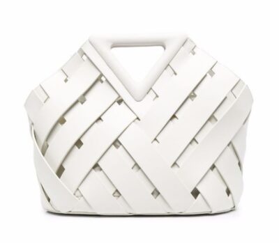 Сумка Bottega Veneta Point Basket Белая N