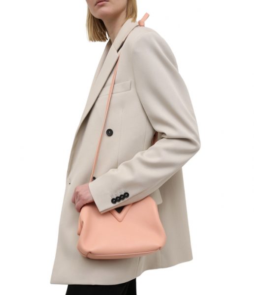Сумка Bottega Veneta Small Point Светло розовая N
