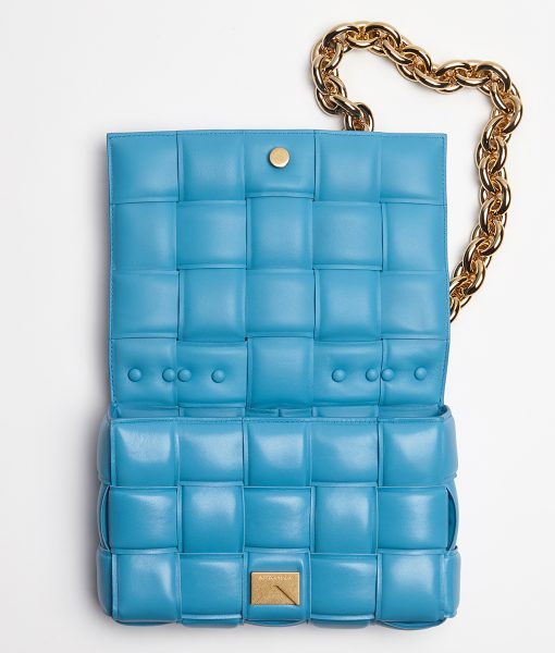 Сумка Bottega Veneta The Chain Cassette Синяя N