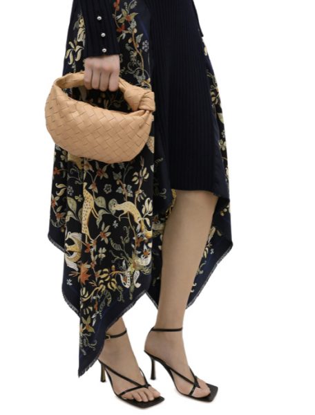 Сумка Bottega Veneta The Mini Jodie Бежевая N