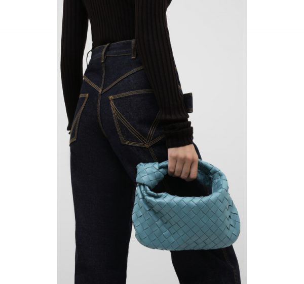 Сумка Bottega Veneta The Mini Jodie Бирюзовая N
