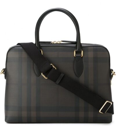 Сумка Burberry London Check Темно коричневая N