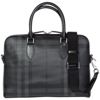 Сумка Burberry London Check Темно серая N