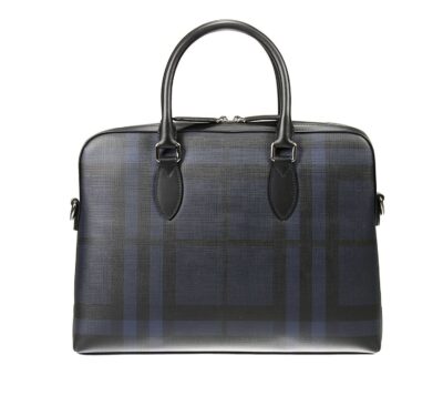 Сумка Burberry London Check Темно синяя N