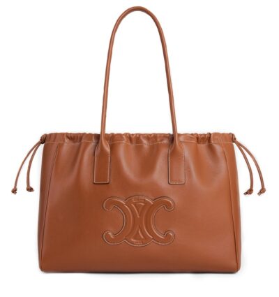 Сумка Celine Cabas Drawstring Cuir Triomphe Коричневая N