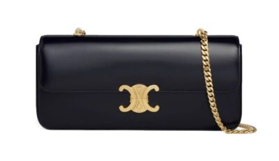 Сумка Celine Chain Bag Triomphe Черная N