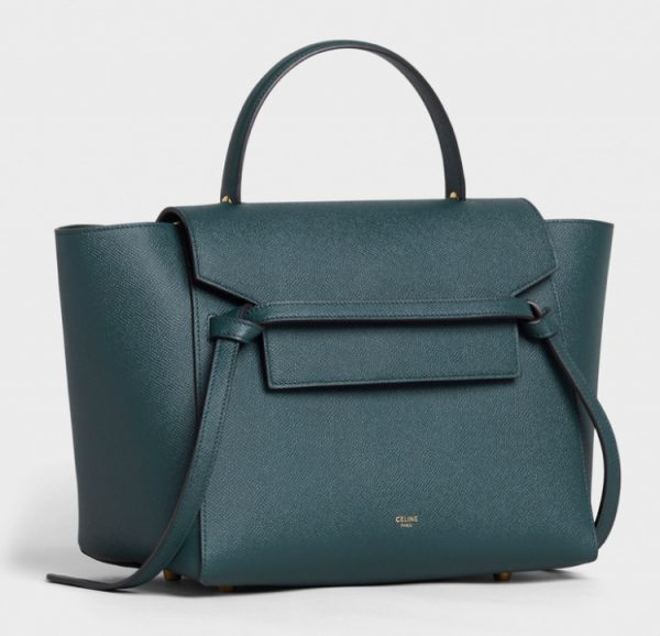 Сумка Celine Micro Belt Bag Темно зеленая N