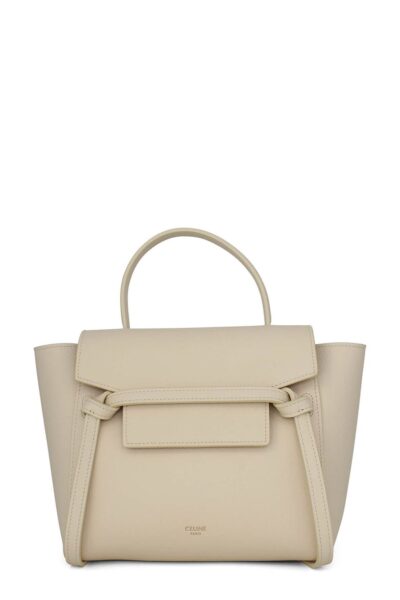 Сумка Celine Nano Belt Bag Кремовая N