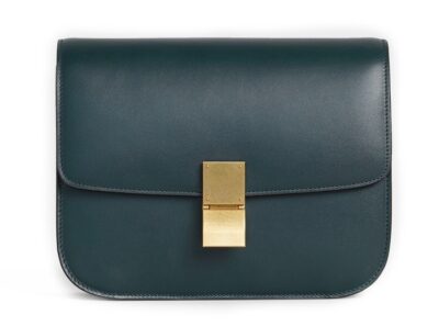 Сумка Celine Teen Classic Bag In Box Темно зеленая N