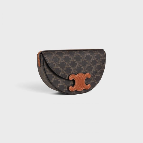 Сумка Celine Triomphe Темно коричневая N