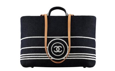 Сумка Chanel Classic C Logo Темно синяя N