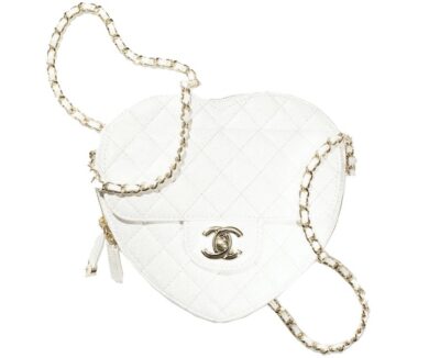 Сумка Chanel Love Heart S Белая N