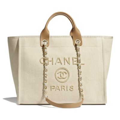Сумка Chanel Shopping Бежевая N scaled