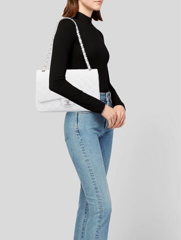 Сумка Chanel Timeless Jumbo Белая N