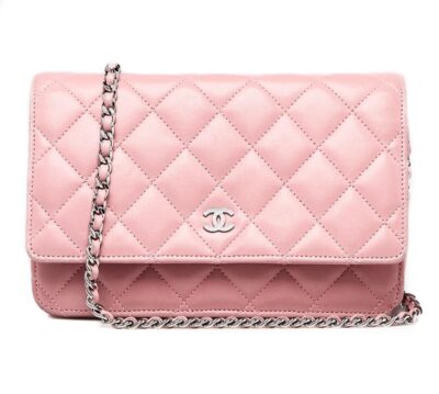 Сумка Chanel Wallet On A Chain Светло розовая N