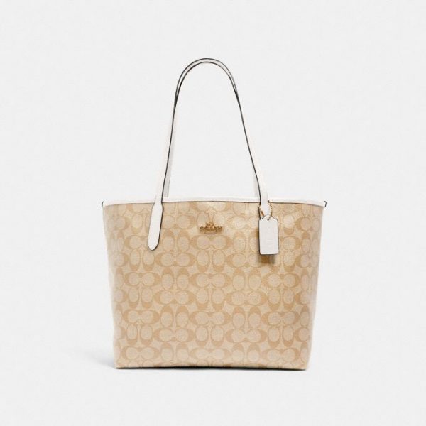 Сумка Coach City Бежевая N