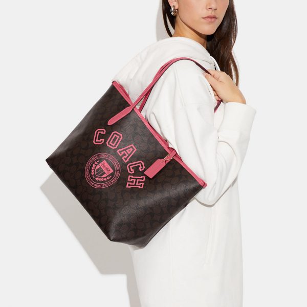 Сумка Coach City Темно коричневая N