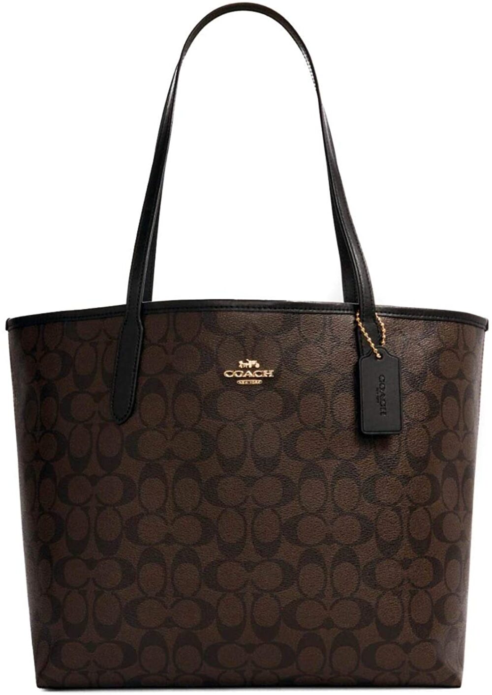 Сумка Coach City Темно коричневая N